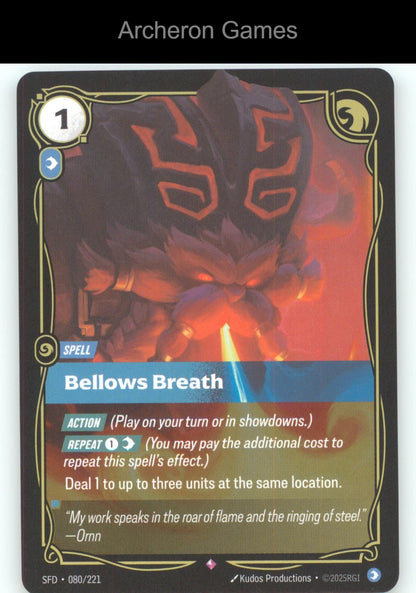 Bellows Breath SFD 080/221 R  Card Spiritforged