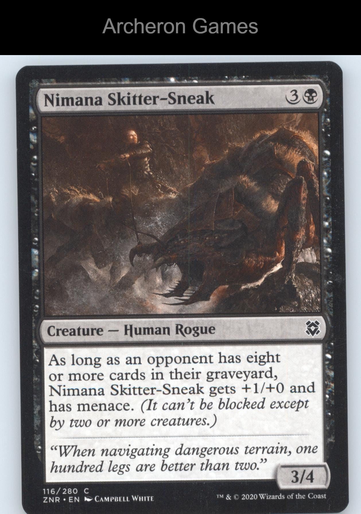 Nimana Skitter-Sneak 116 C MTG Card Zendikar Rising