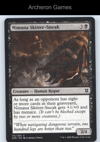 Nimana Skitter-Sneak 116 C MTG Card Zendikar Rising