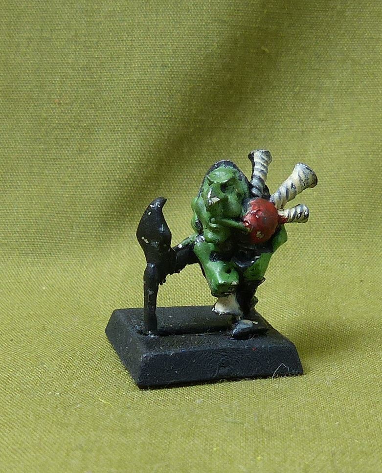 Classic Metal Goblin Bagpipes - Orcs & Goblins - Warhammer Old World #2UY