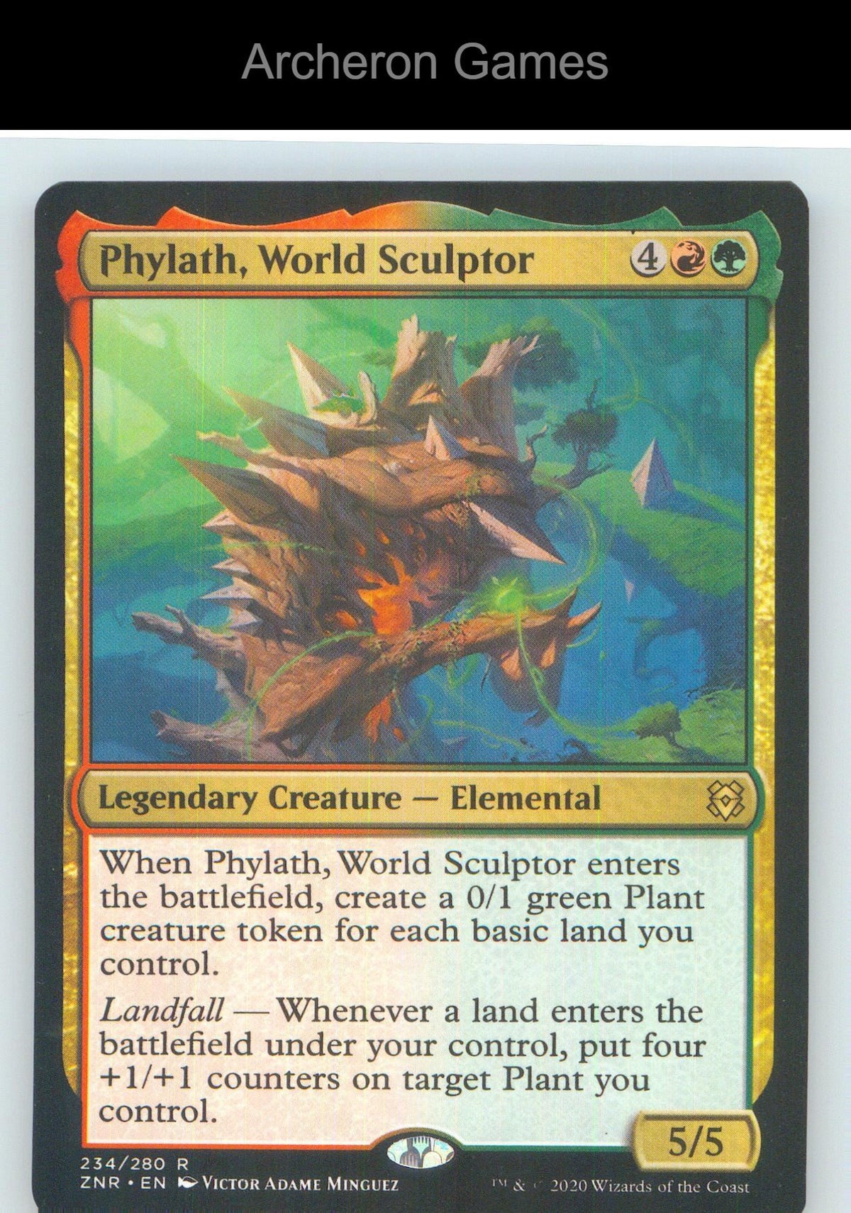 Phylath, World Sculptor ZNR 234 R MTG Card NM/EX+