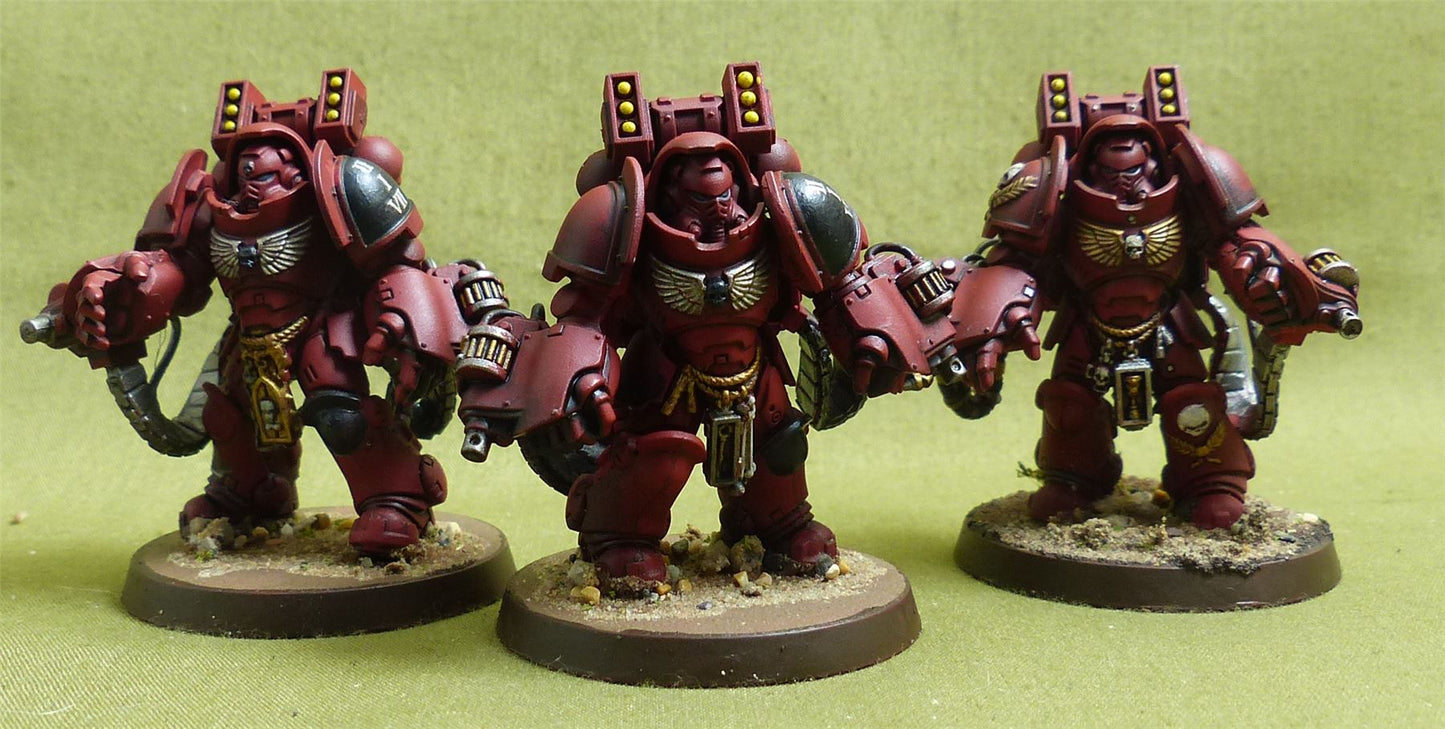 Aggressor Squad painted - Blood Angels - Warhammer 40K #4X7