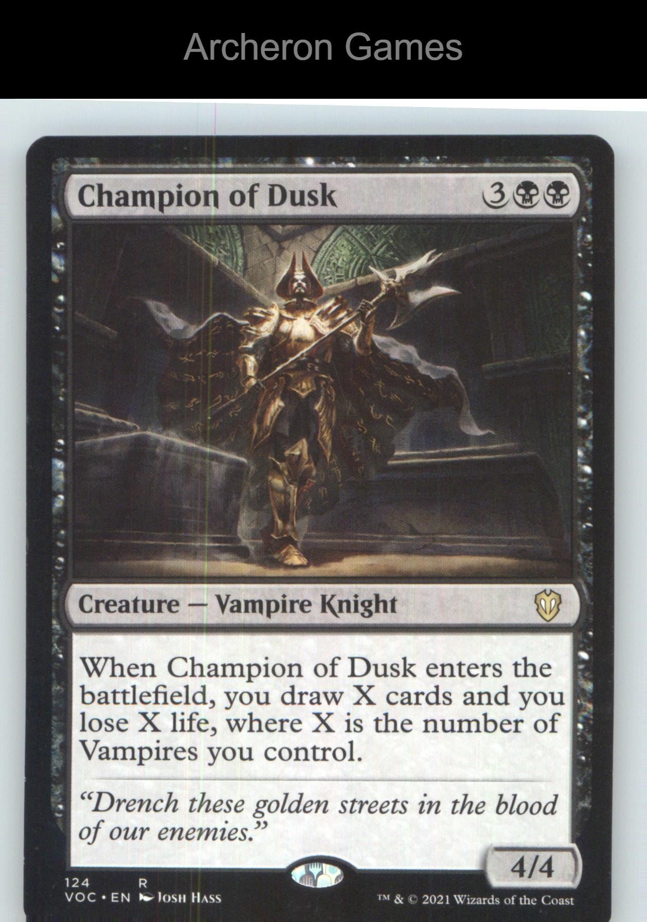 Champion of Dusk VOC 124 R MTG Card NM/EX+