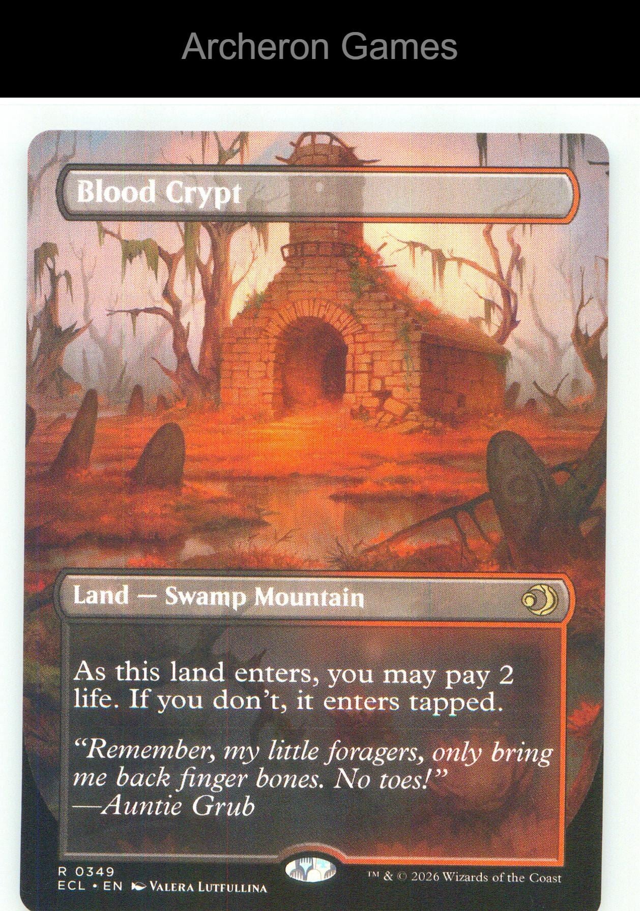 Blood Crypt (Borderless) ECL 349 R MTG Card NM/EX+