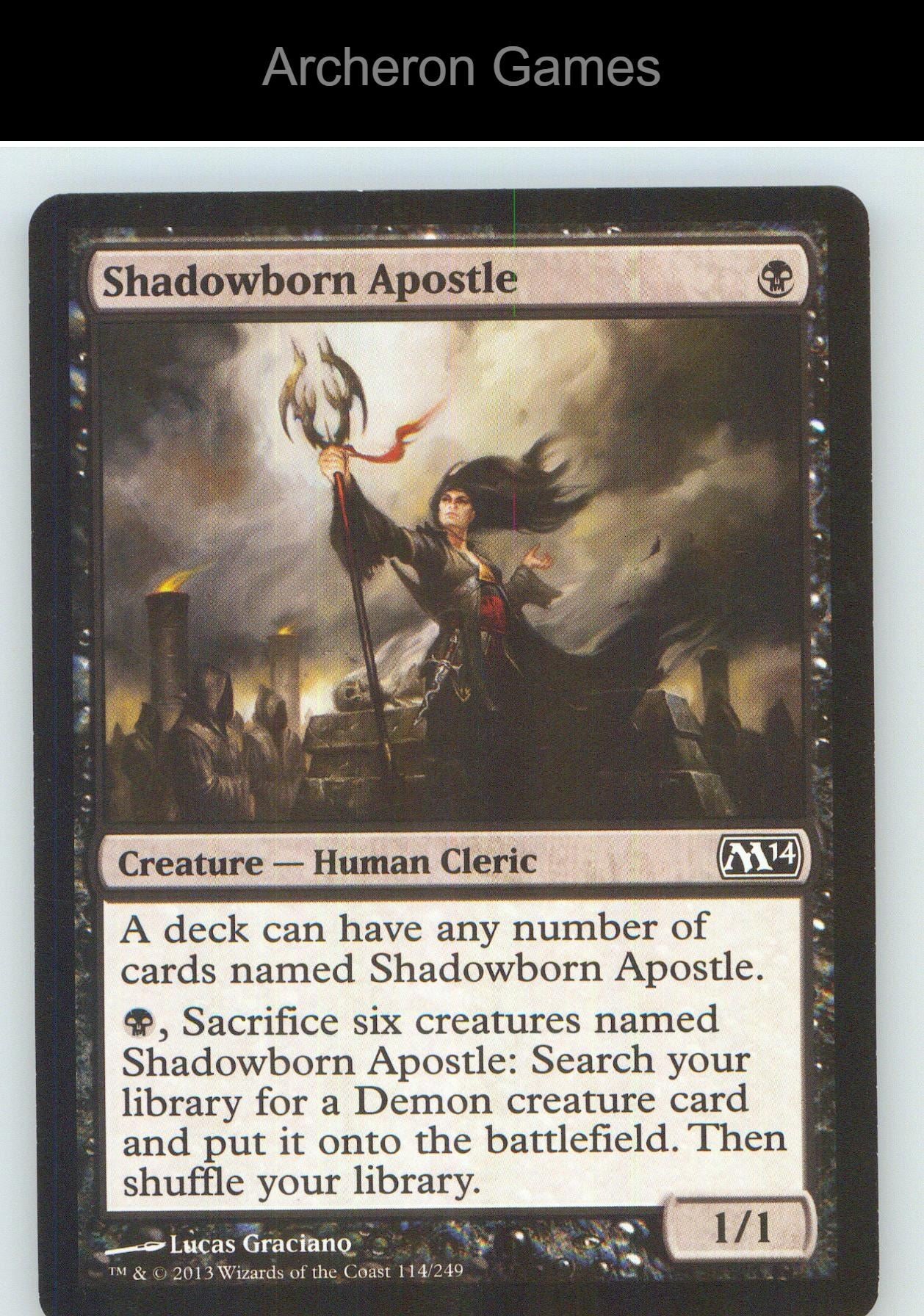 Shadowborn Apostle M14 114 C MTG Card NM/EX+