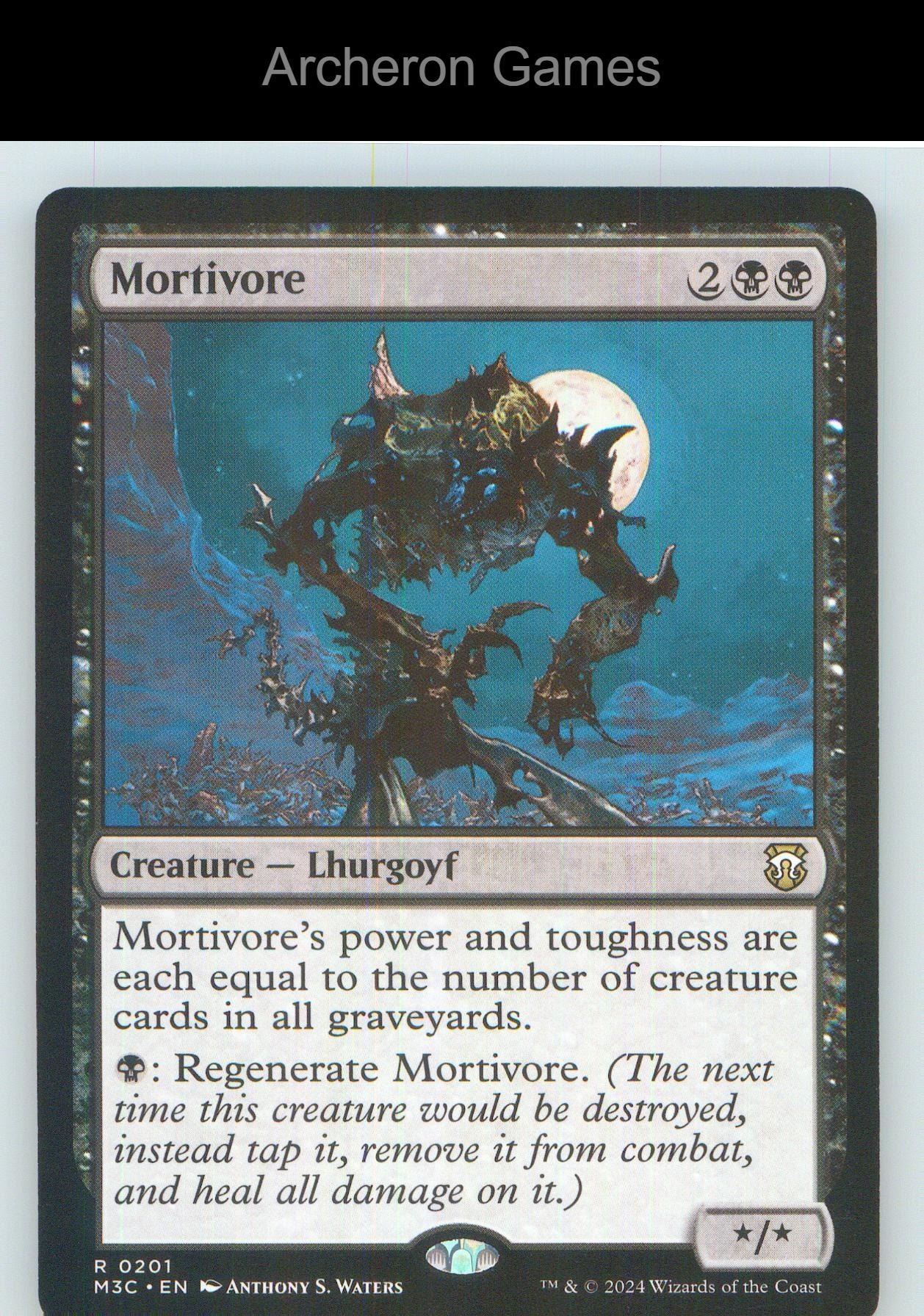 Mortivore (Ripple Foil) 201 R MTG Card NM/EX+