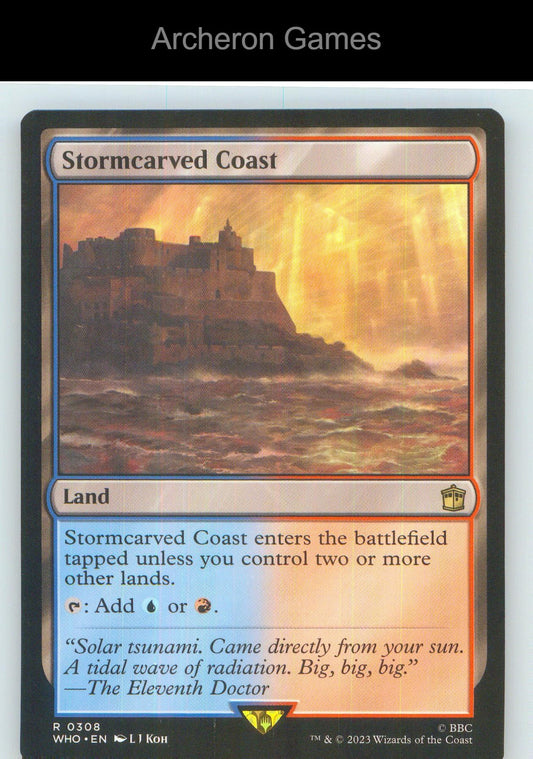 Stormcarved Coast WHO 308 R MTG Card NM/EX+