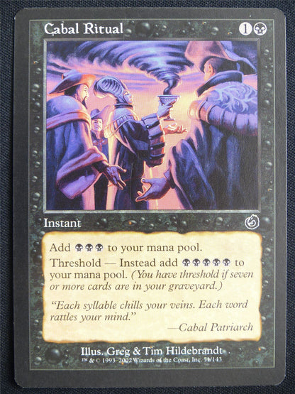 Cabal Ritual - TOR - Mtg Card #20X
