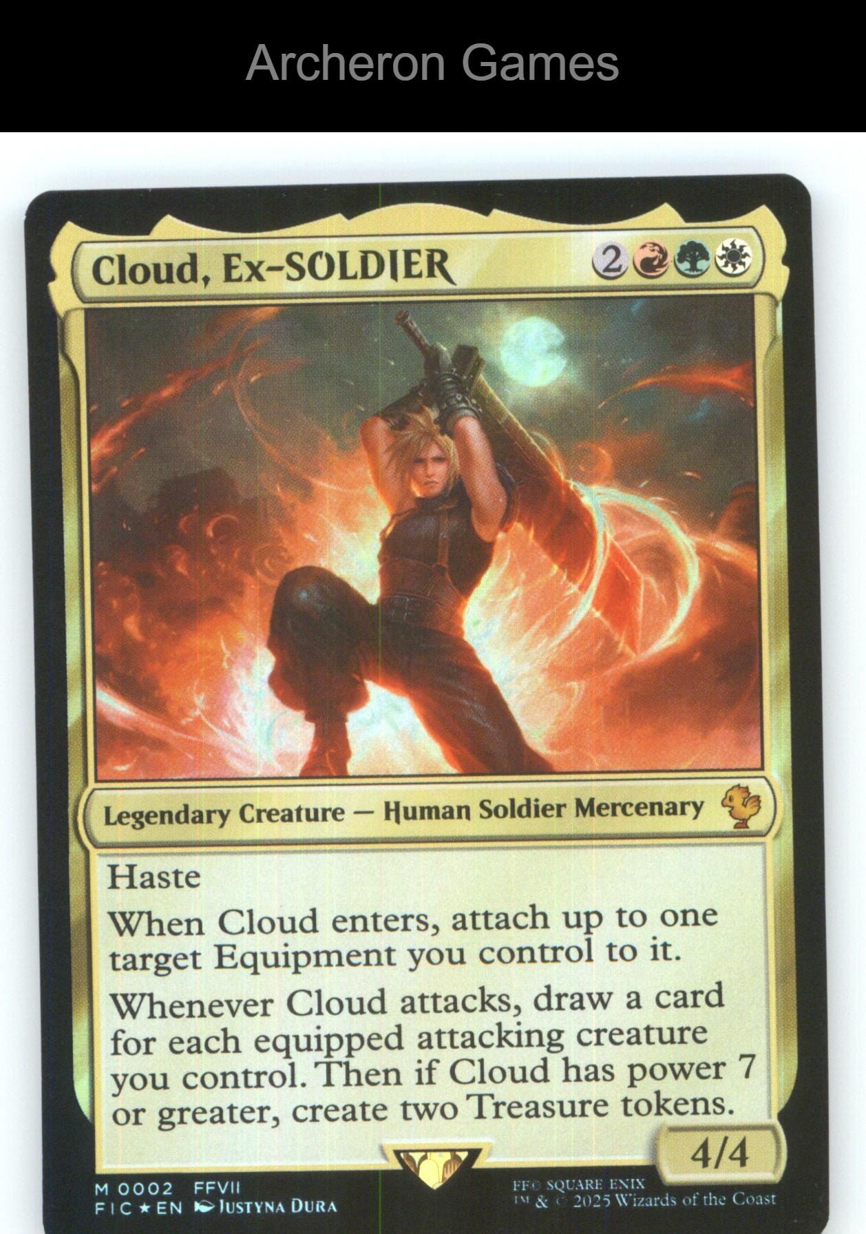 Cloud, Ex-SOLDIER FIC 2 Mythic MTG Card NM/EX+ Foil