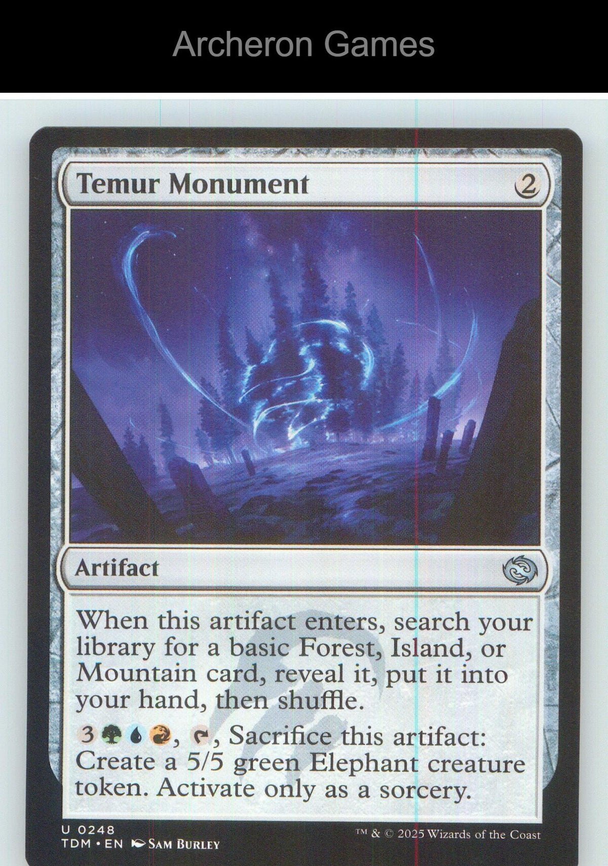 Temur Monument TDM 248 UC MTG Card NM/EX+