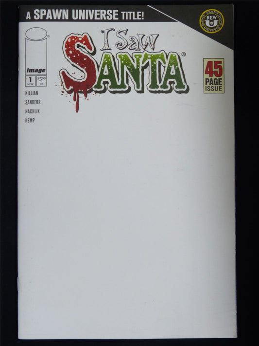 SPAWN: I Saw Santa #1 Blank Variant - Image Comic #C8
