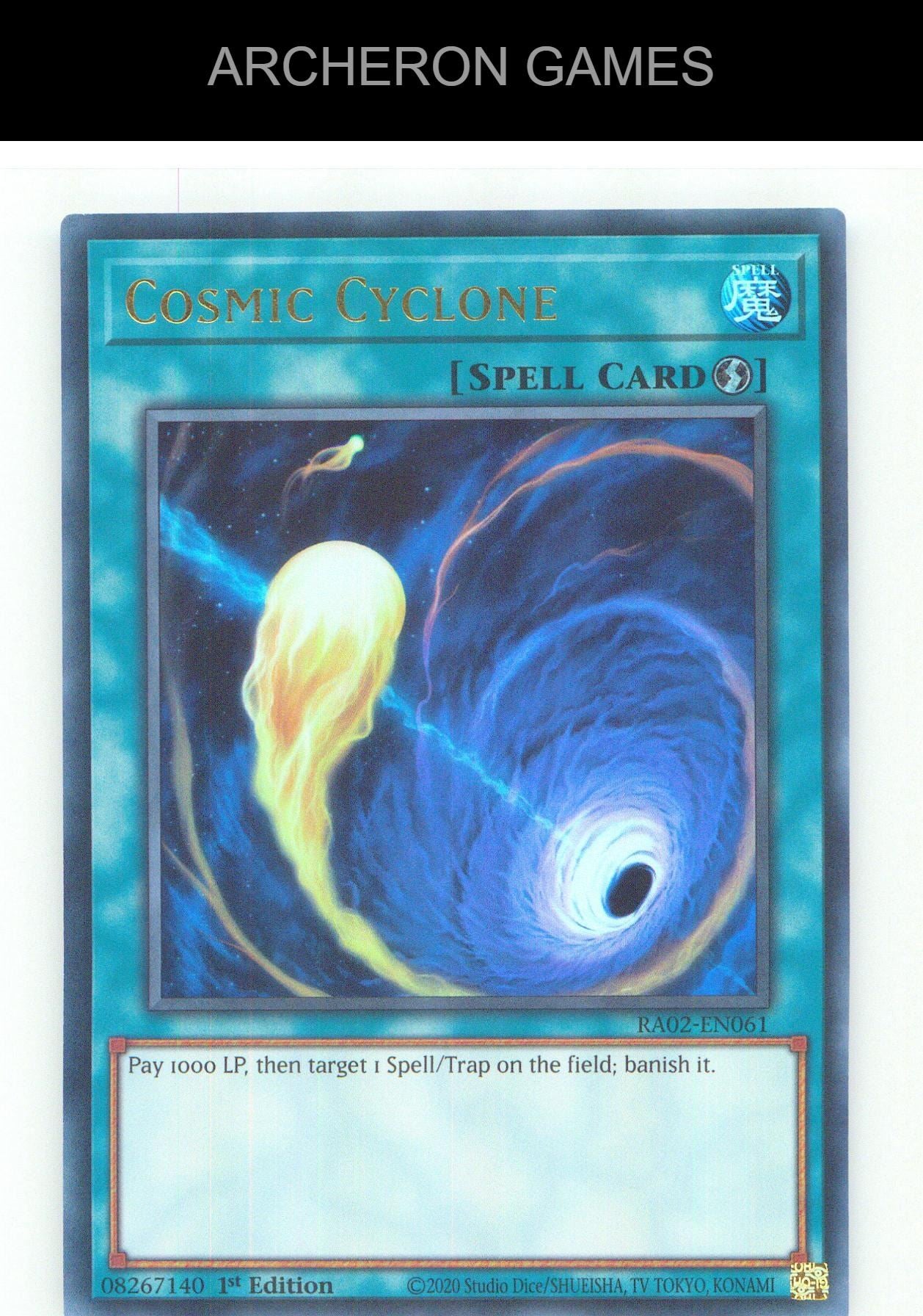 Cosmic Cyclone (UR) UR YUGIOH Card 1st Edition