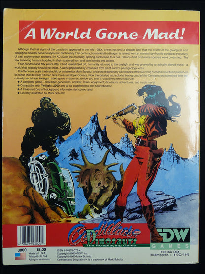 Cadillacs and Dinosaurs The Roleplaying Game - GDW Games Roleplay Softback #BB
