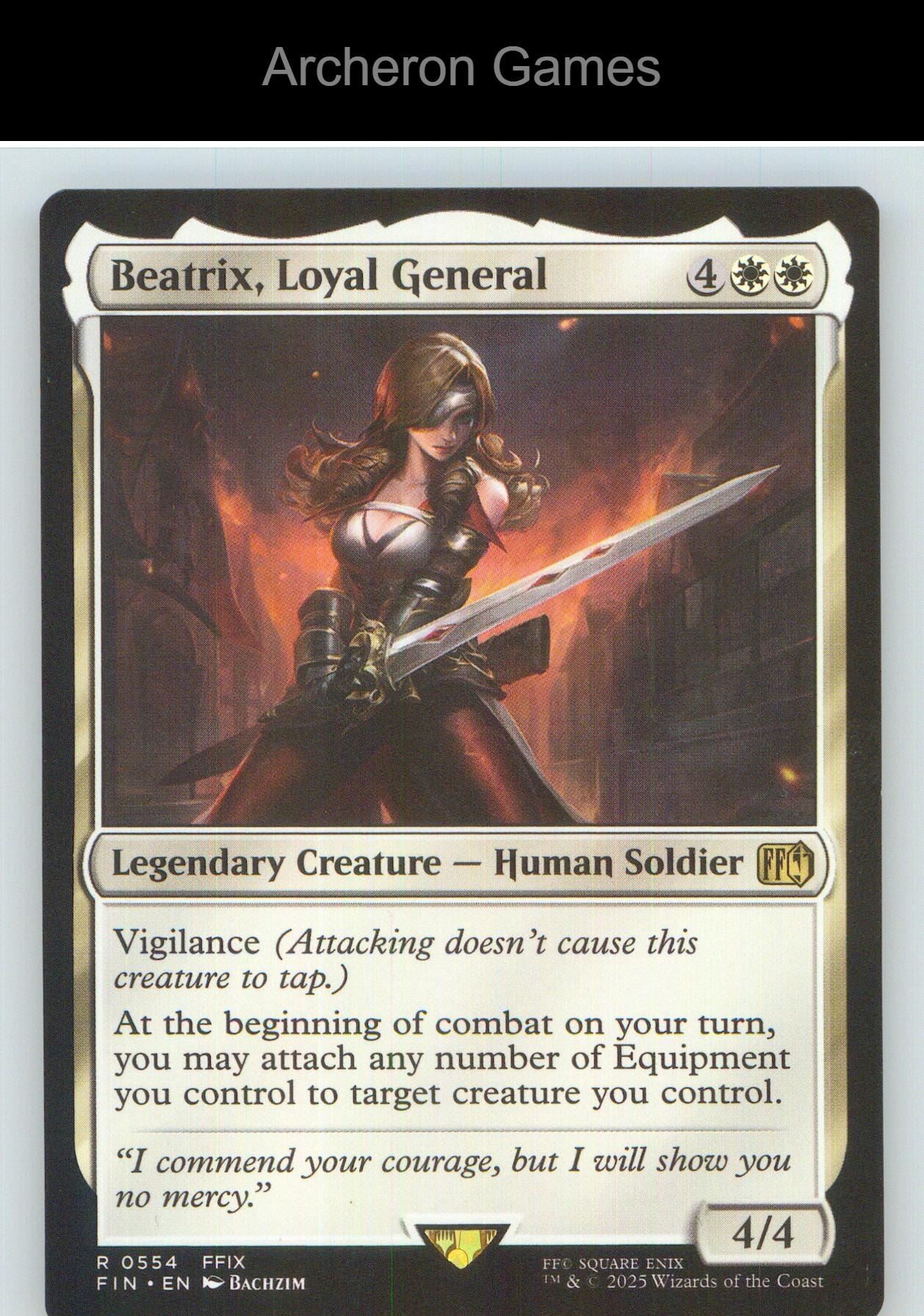 Beatrix, Loyal General FIN 554 R MTG Card NM/EX+