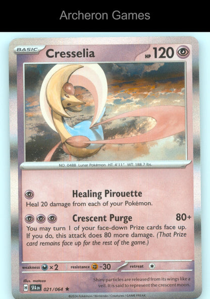 Pokemon Card Cresselia SFA 021/064 R Shrouded Fable Holo
