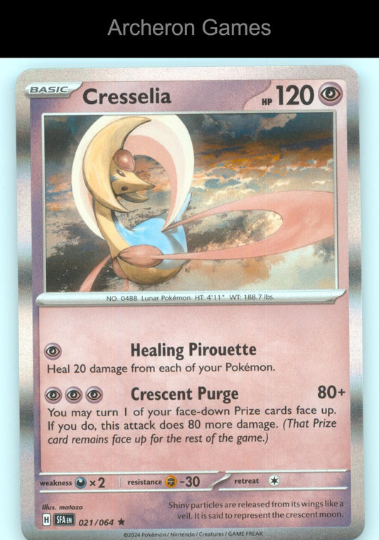 Pokemon Card Cresselia SFA 021/064 R Shrouded Fable Holo