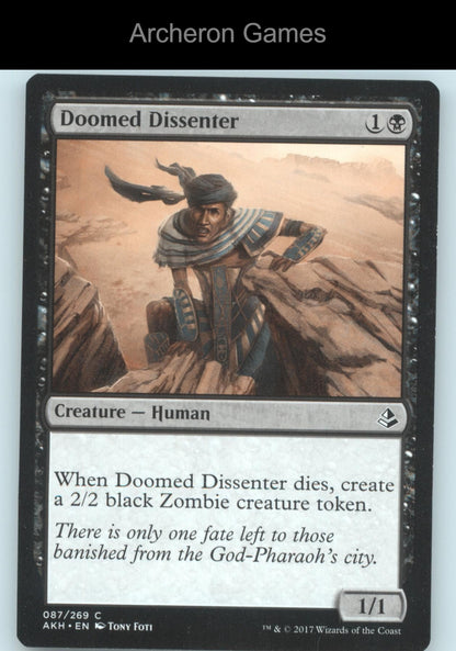 Doomed Dissenter 87 C MTG Card Amonkhet