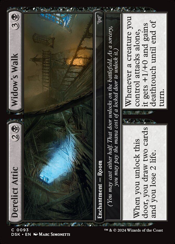 Derelict Attic // Widow's Walk - Duskmourn: House of Horror dsk