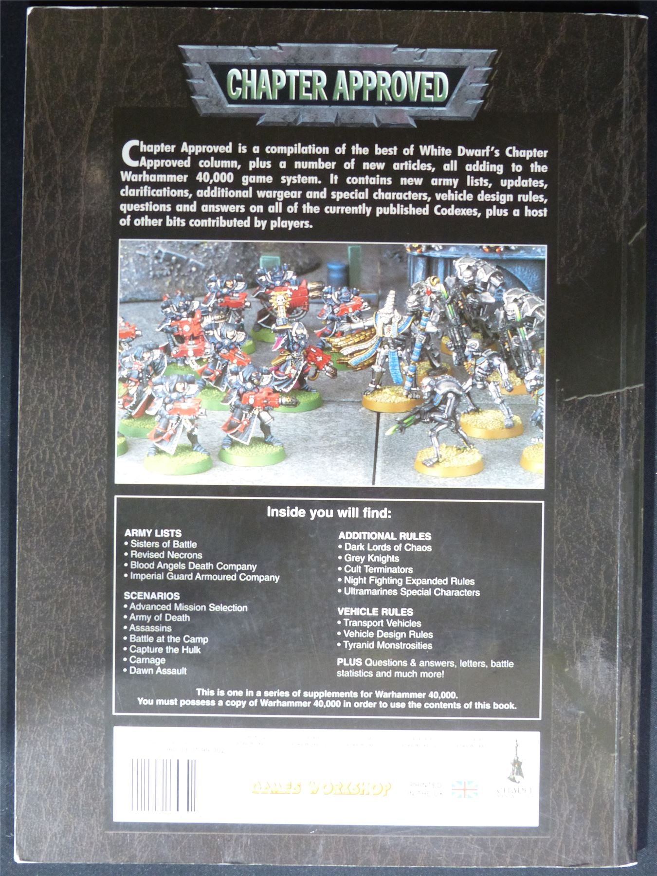 Chapter Approved 2001 Softback - Warhammer 40K #1P2