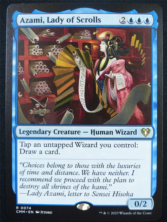 Azami Lady of Scrolls - CMM - Mtg Card #3W0