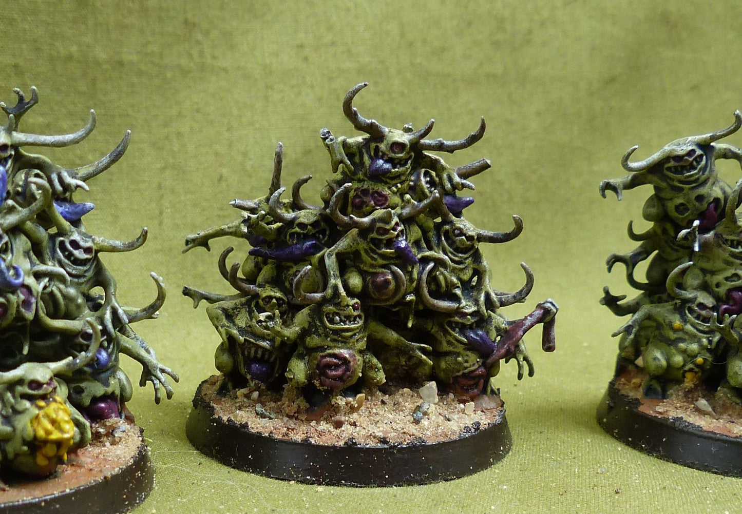 Nurglings painted - Chaos Daemons - Warhammer 40K #5C8