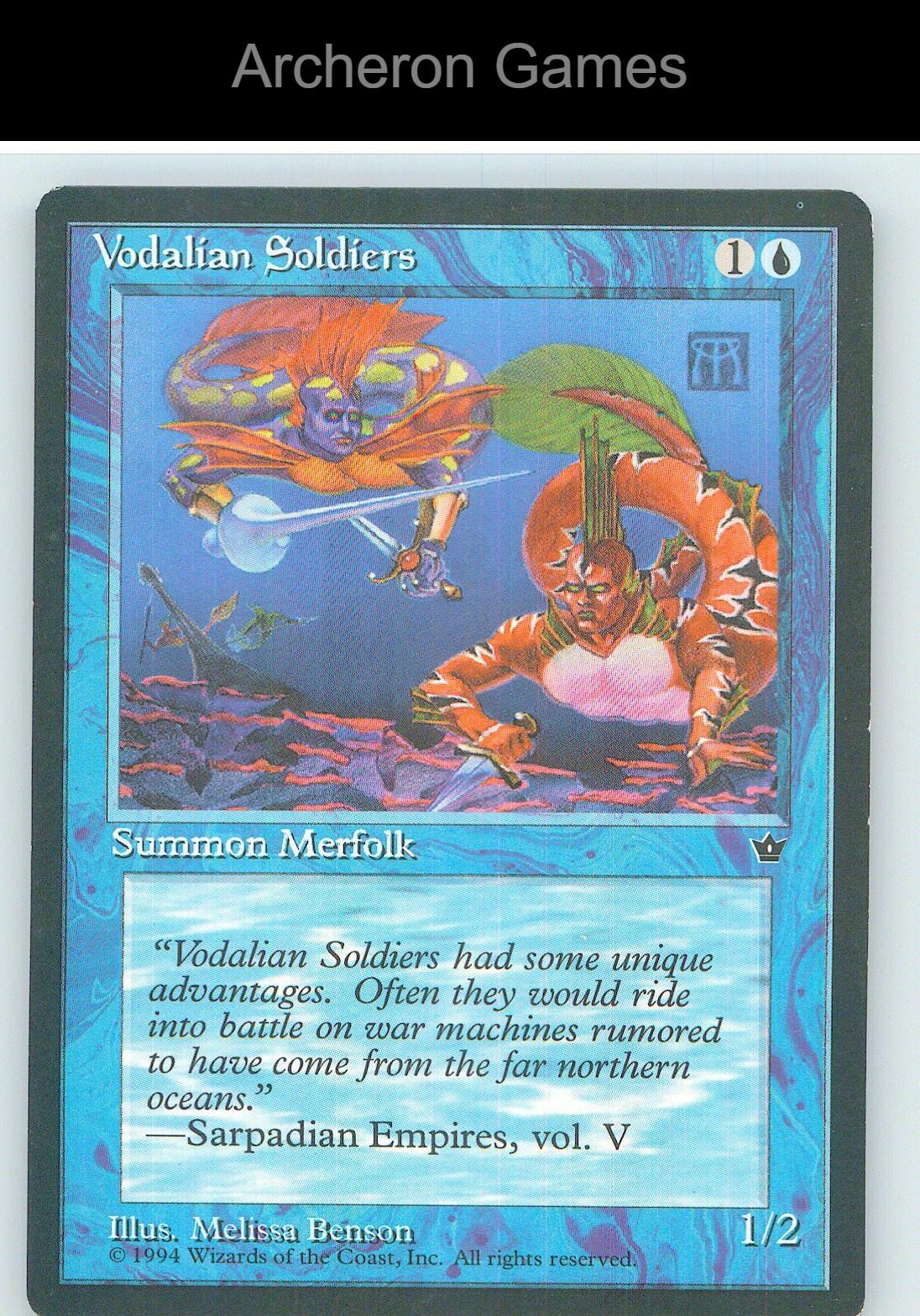 Vodalian Soldiers (Benson) FEM C MTG Card NM/EX+