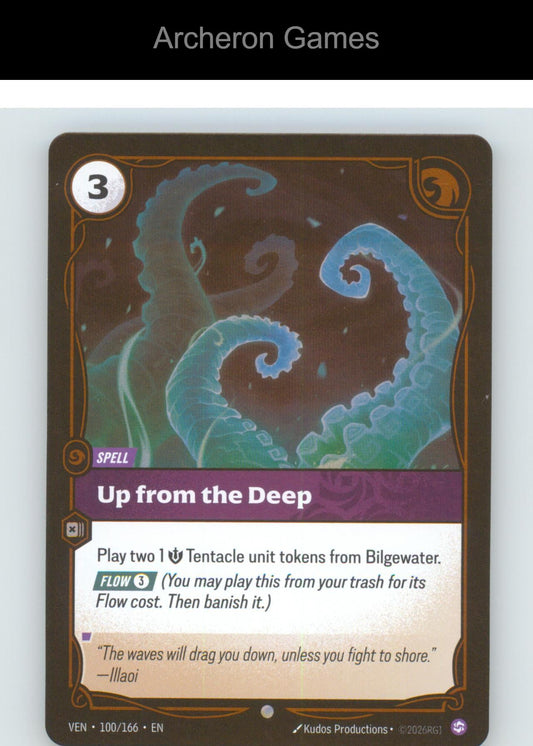 Up from the Deep VEN 100/166 C Vendetta Riftbound Card Foil