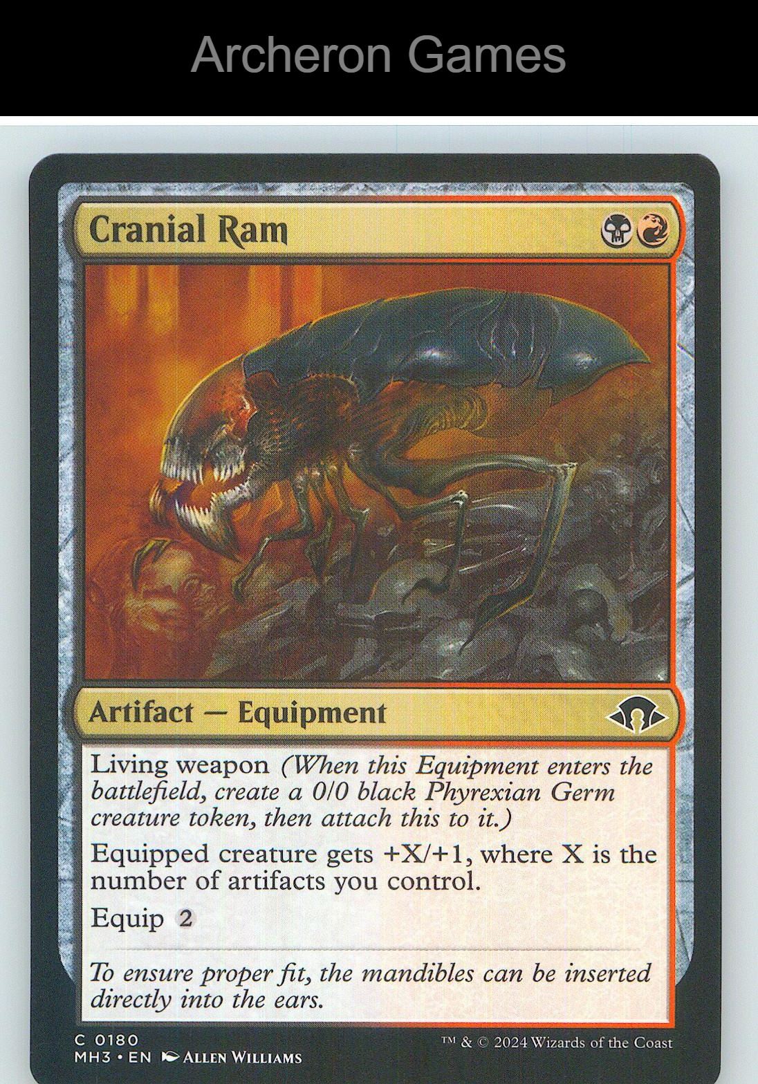 Cranial Ram MH3 180 C MTG Card NM/EX+
