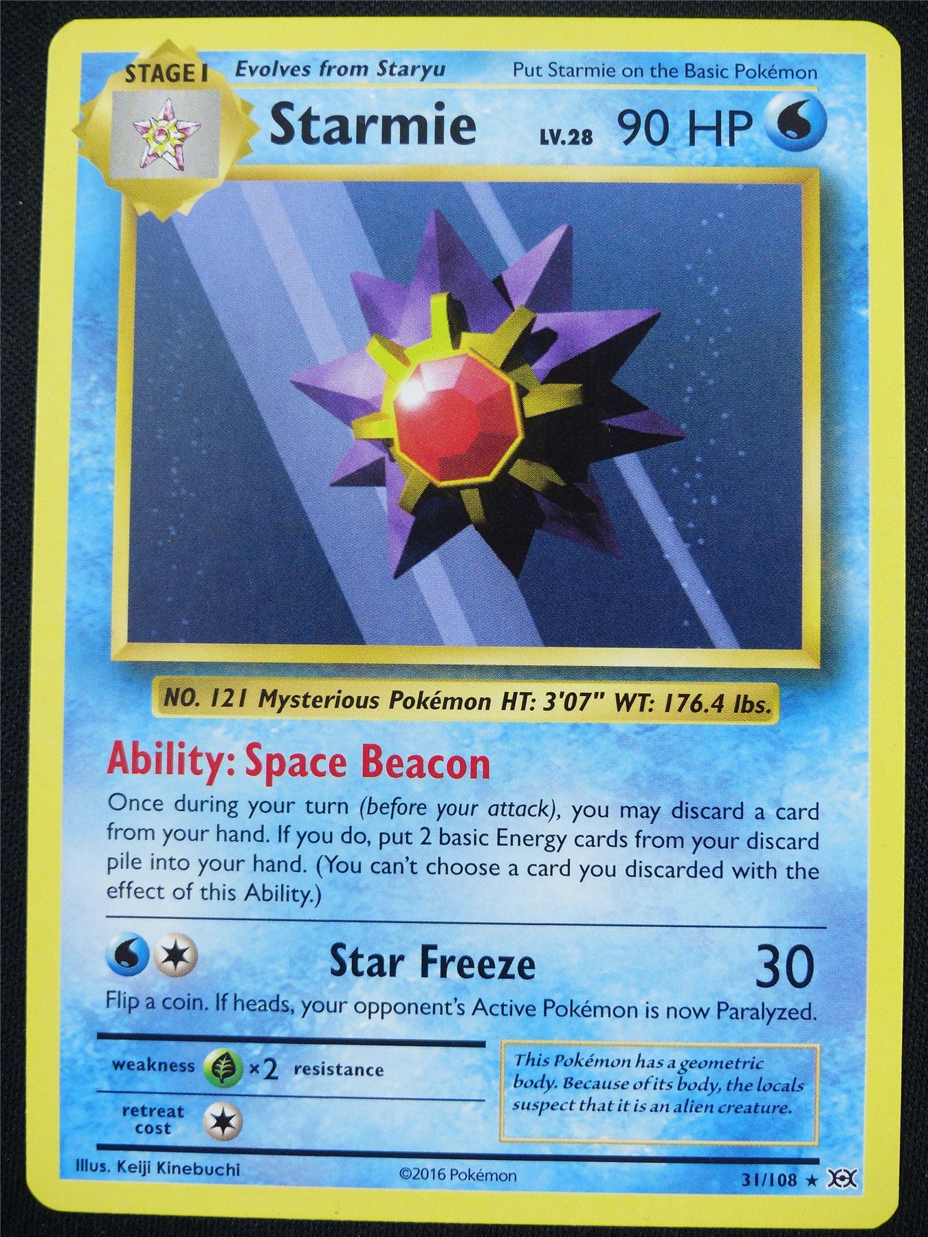 Starmie 31/108 Evolutions - Pokemon Card #4F7