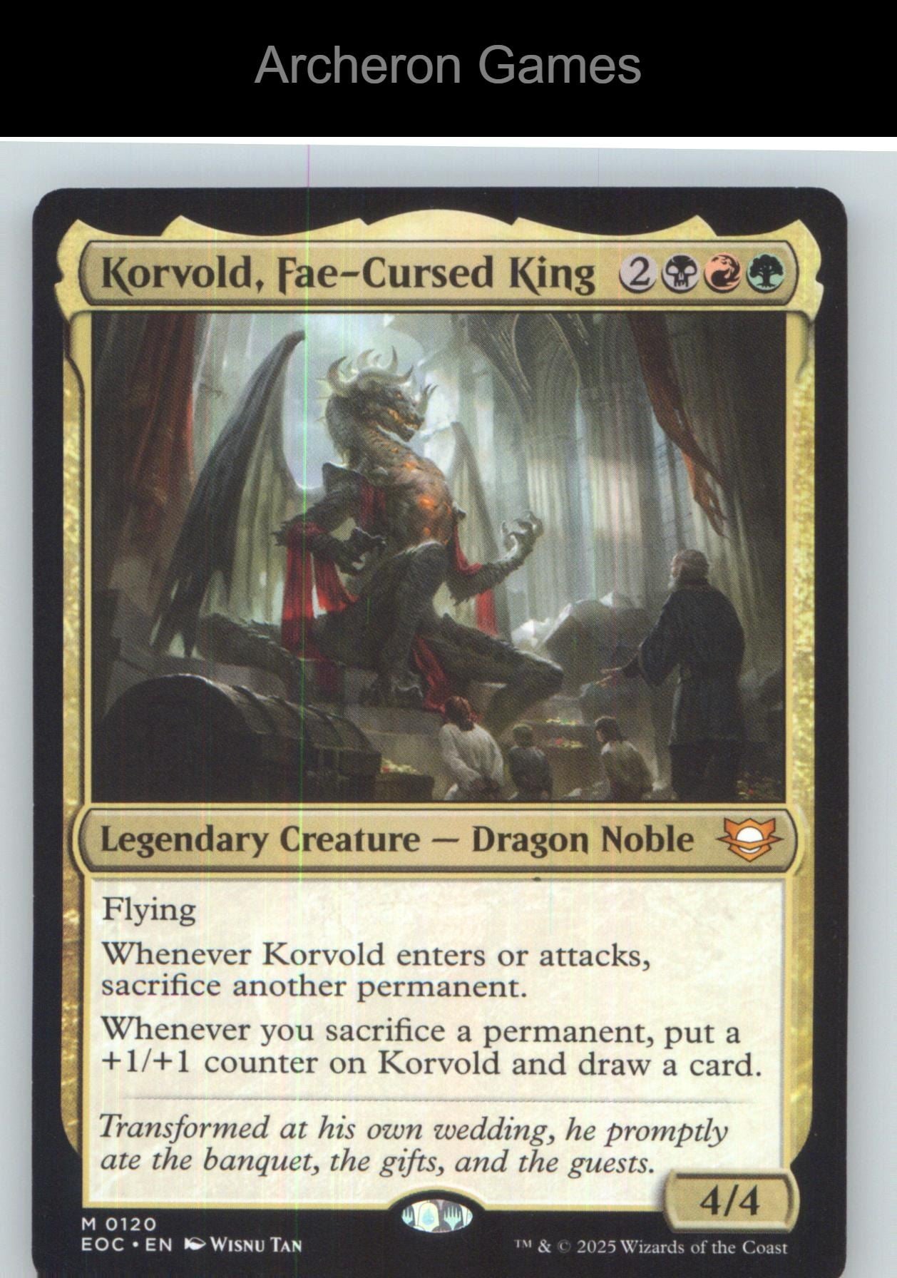 Korvold, Fae-Cursed King 120 Mythic MTG Card NM/EX+