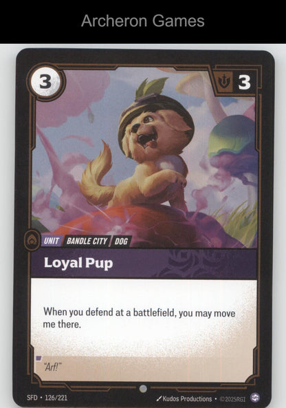 Loyal Pup SFD 126/221 C  Card Spiritforged