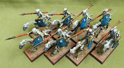 Skeleton Horsemen set of 8 painted - Tomb Kings of Khemri - Warhammer Old World #1O0