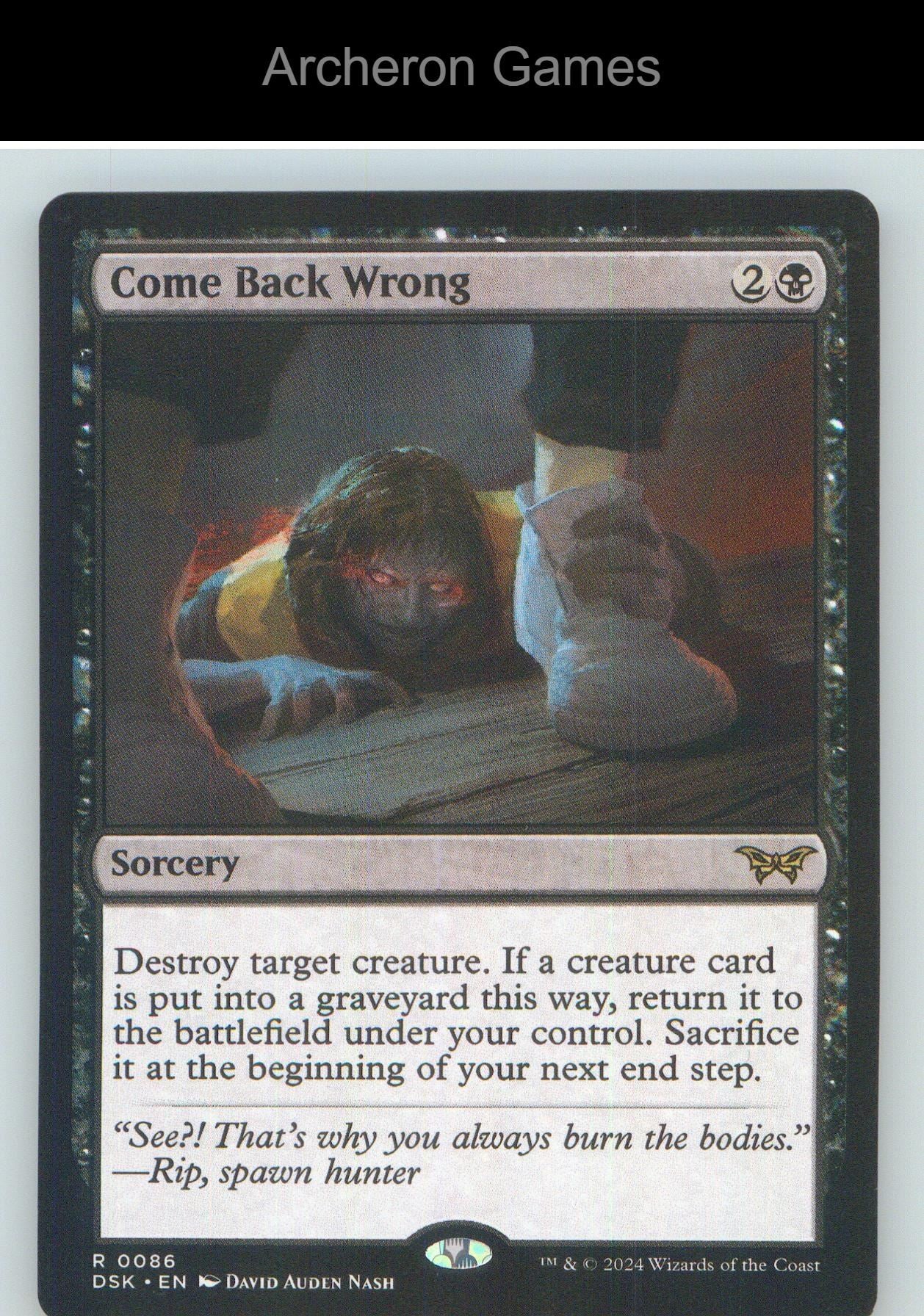 Come Back Wrong (0086) DSK 86 R MTG Card NM/EX+