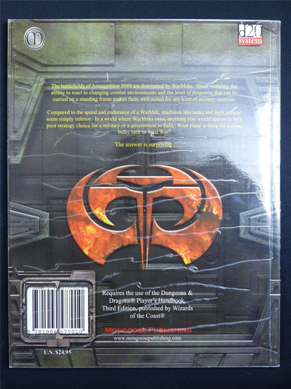 Armoured Companies: 2089 MGP 1205 - D20 System Roleplay Softback #BE