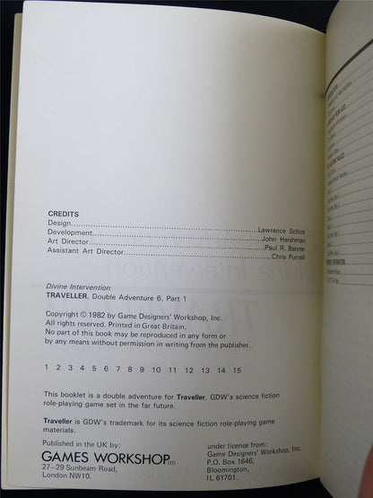 Traveller: Double Adventure 6 Divine Intervention - Roleplaying Booklet #2TV