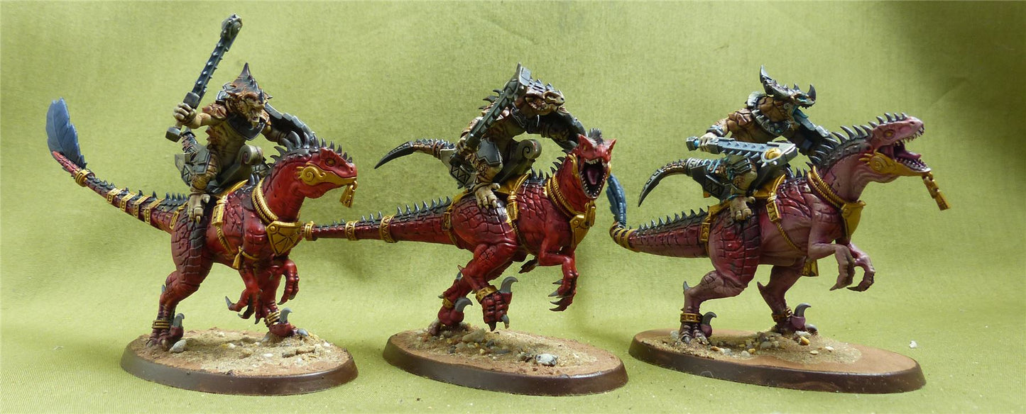 Aggradon Lancers painted - Seraphon - Warhammer AoS #YK