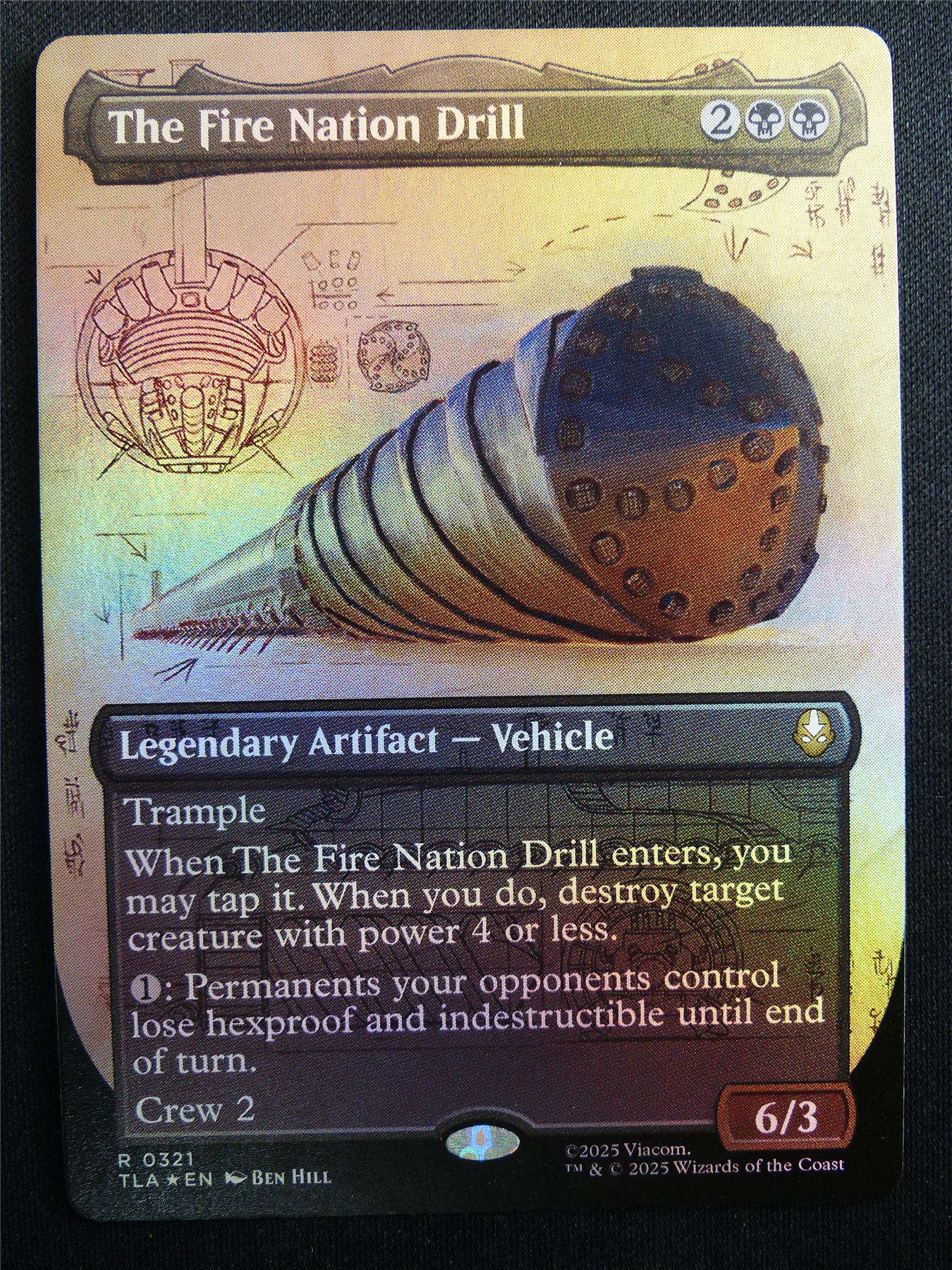 The Fire Nation Drill Borderless - TLA - Mtg Card #3GG