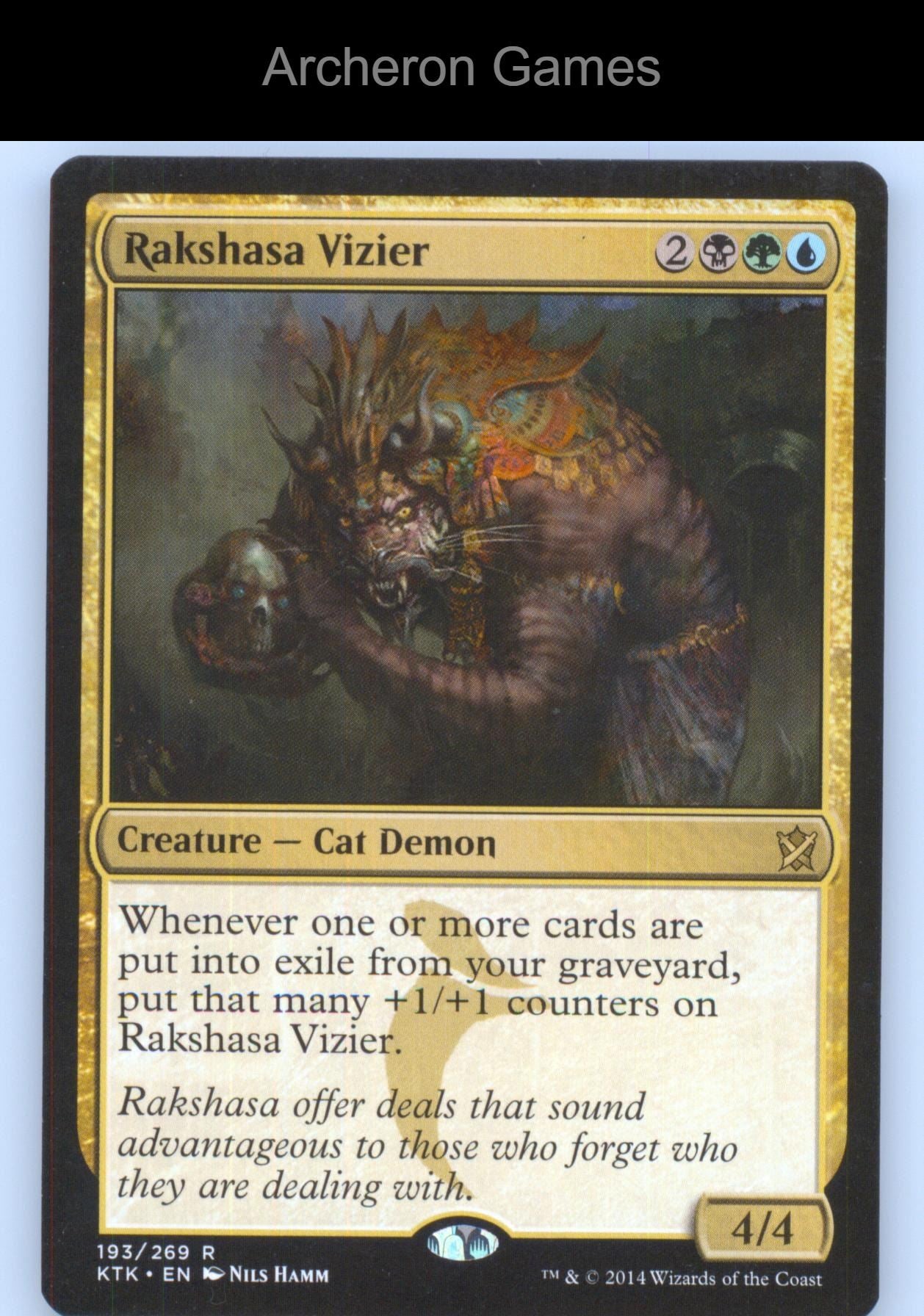 Rakshasa Vizier 193 R MTG Card Khans of Tarkir