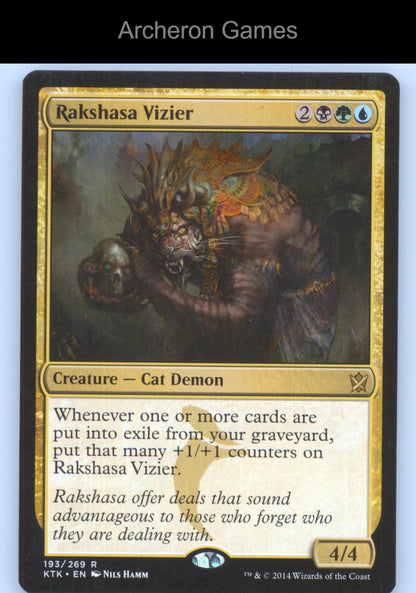 Rakshasa Vizier 193 R MTG Card Khans of Tarkir