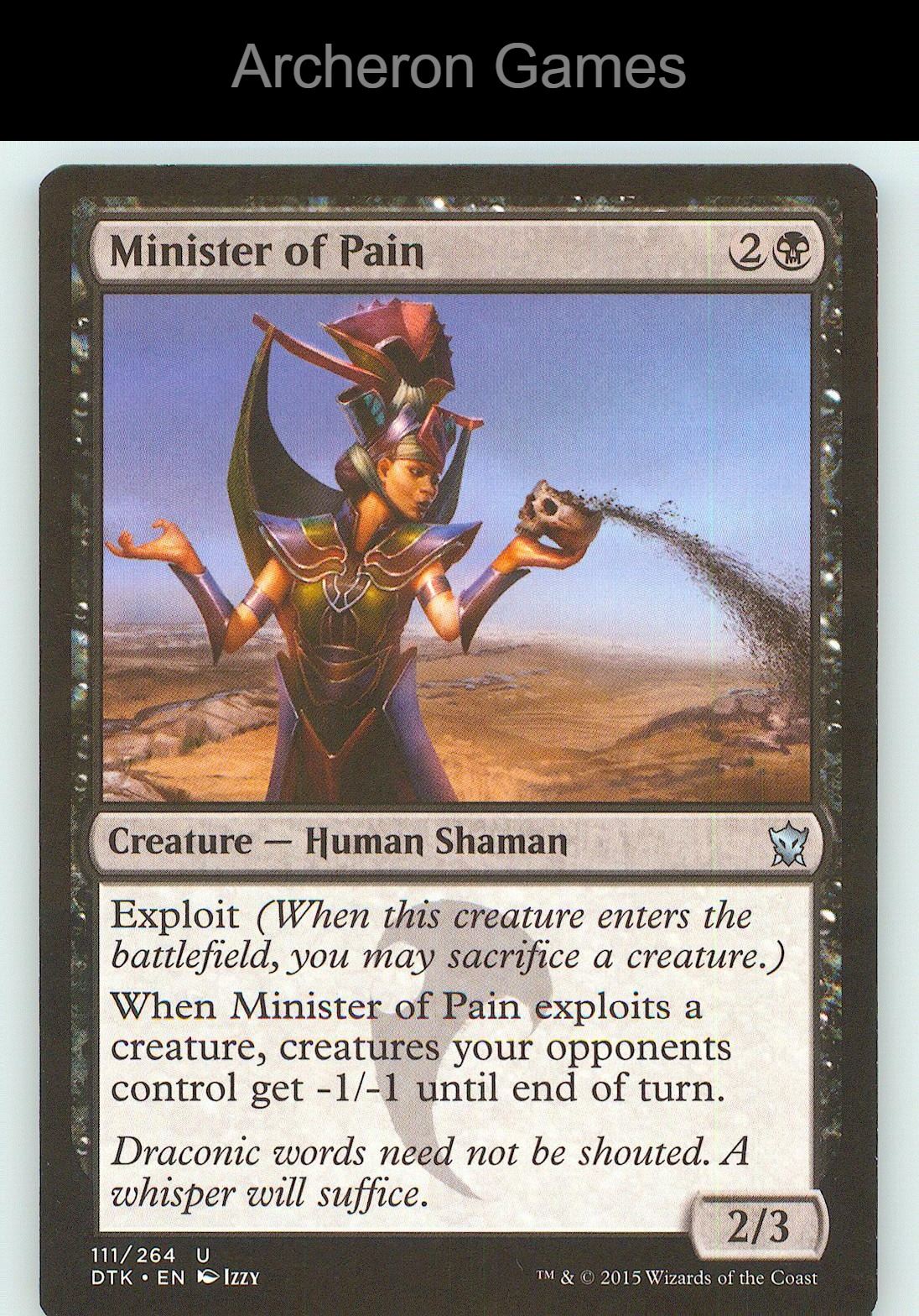Minister of Pain DTK 111 UC MTG Card NM/EX+