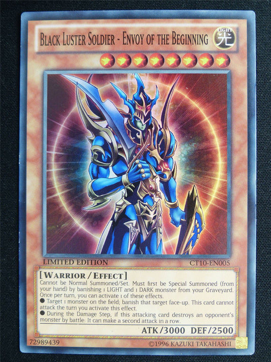 Black Luster Soldier - Envoy of the Beginning CT10 Super Rare - lim ed Yugioh Card #4RI
