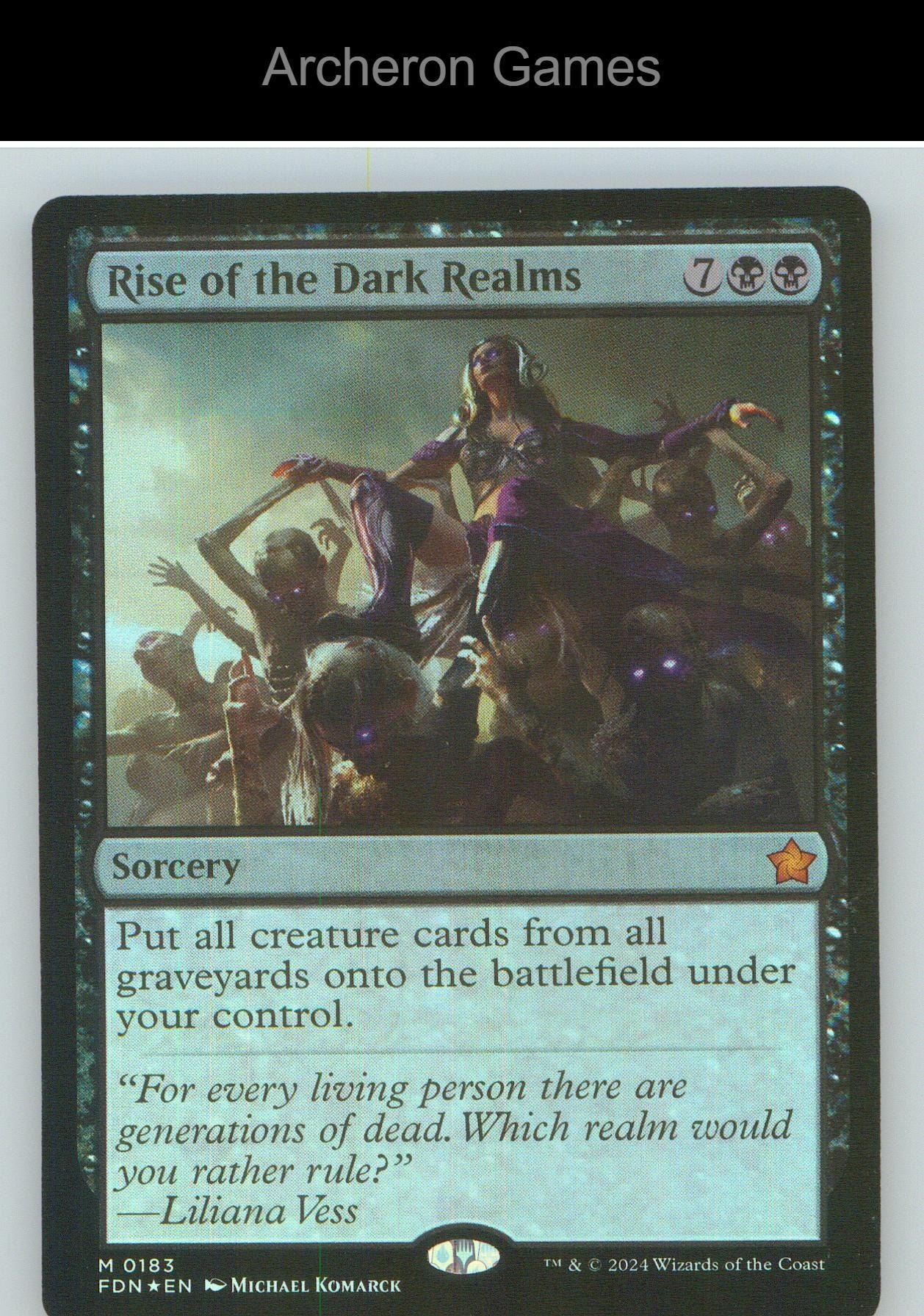 Rise of the Dark Realms FDN 183 Mythic MTG Card NM/EX+ Foil