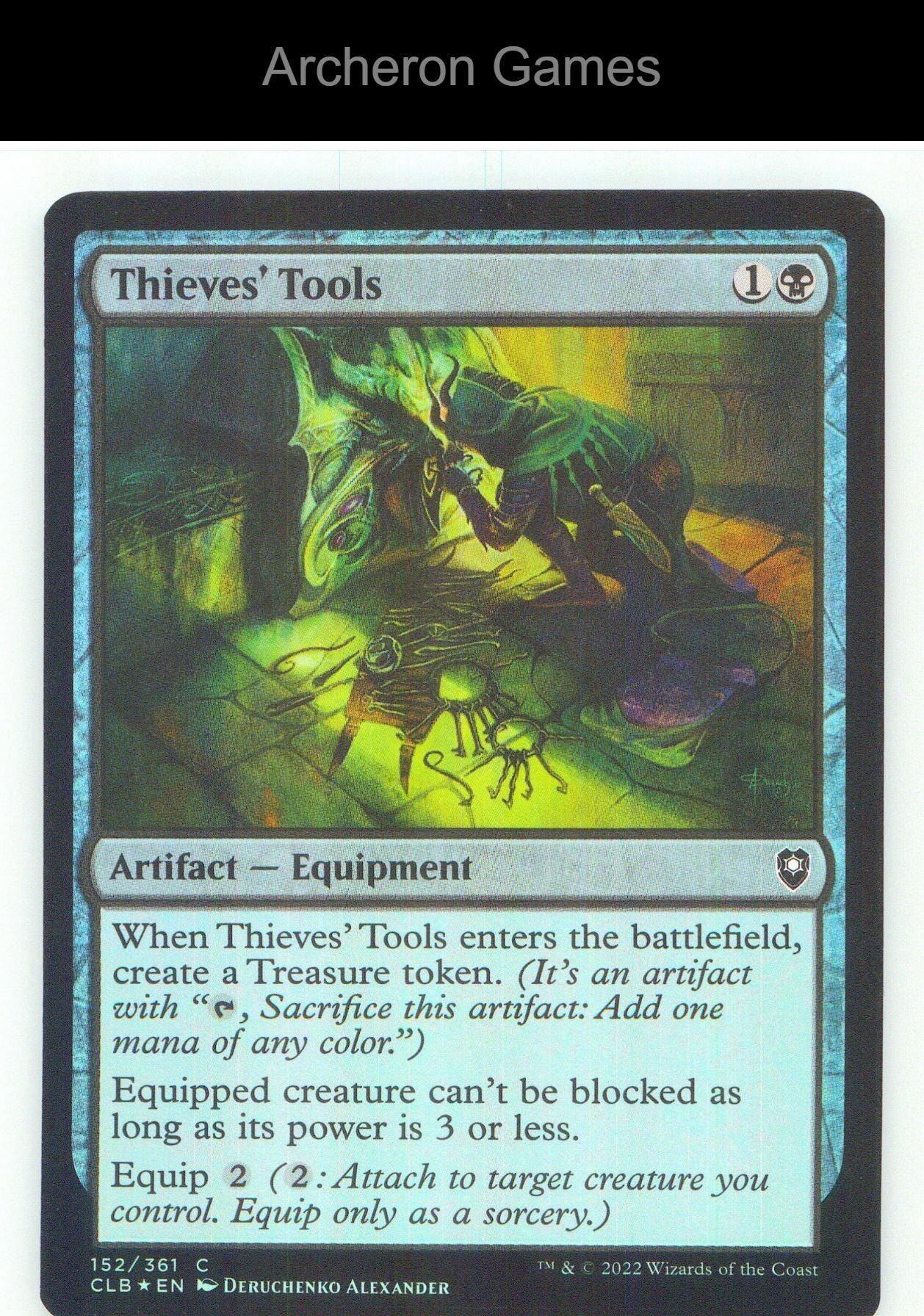 Thieves' Tools CLB 152 C MTG Card NM/EX+ Foil