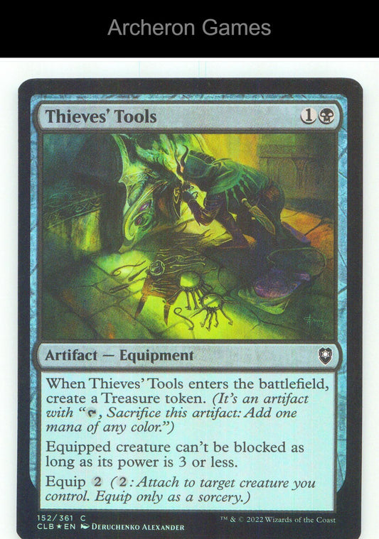 Thieves' Tools CLB 152 C MTG Card NM/EX+ Foil