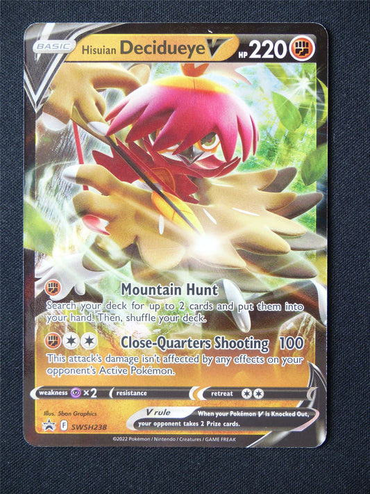 Hisuian Decidueye V SWSH238 Promo Holo - Pokemon Card #621