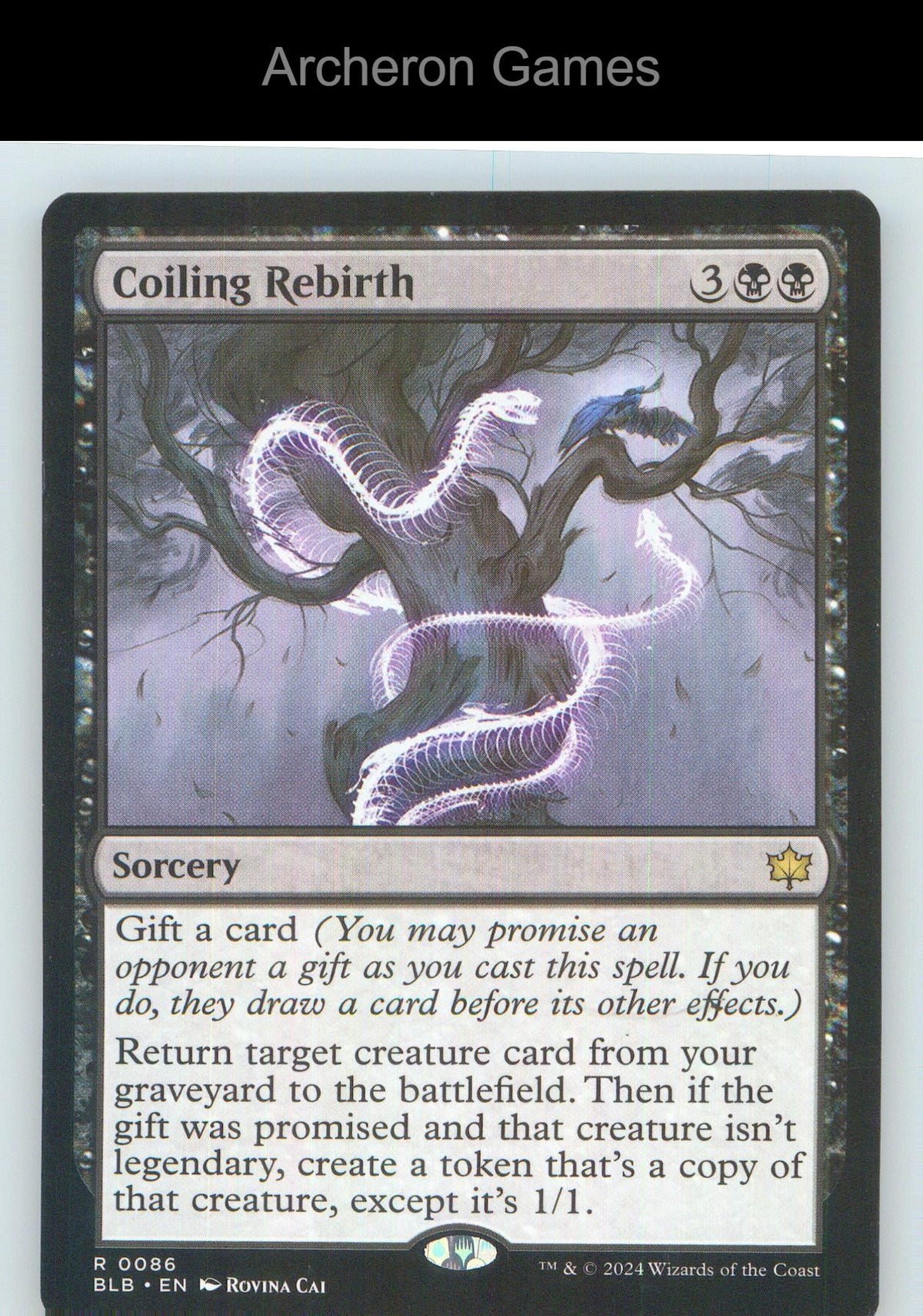 Coiling Rebirth BLB 86 R MTG Card NM/EX+