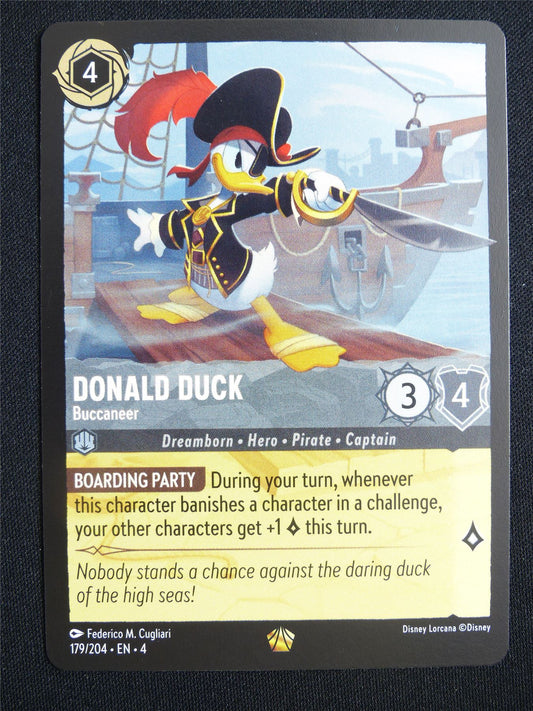 Donald Duck Buccaneer 179/204 - Lorcana Card #13V