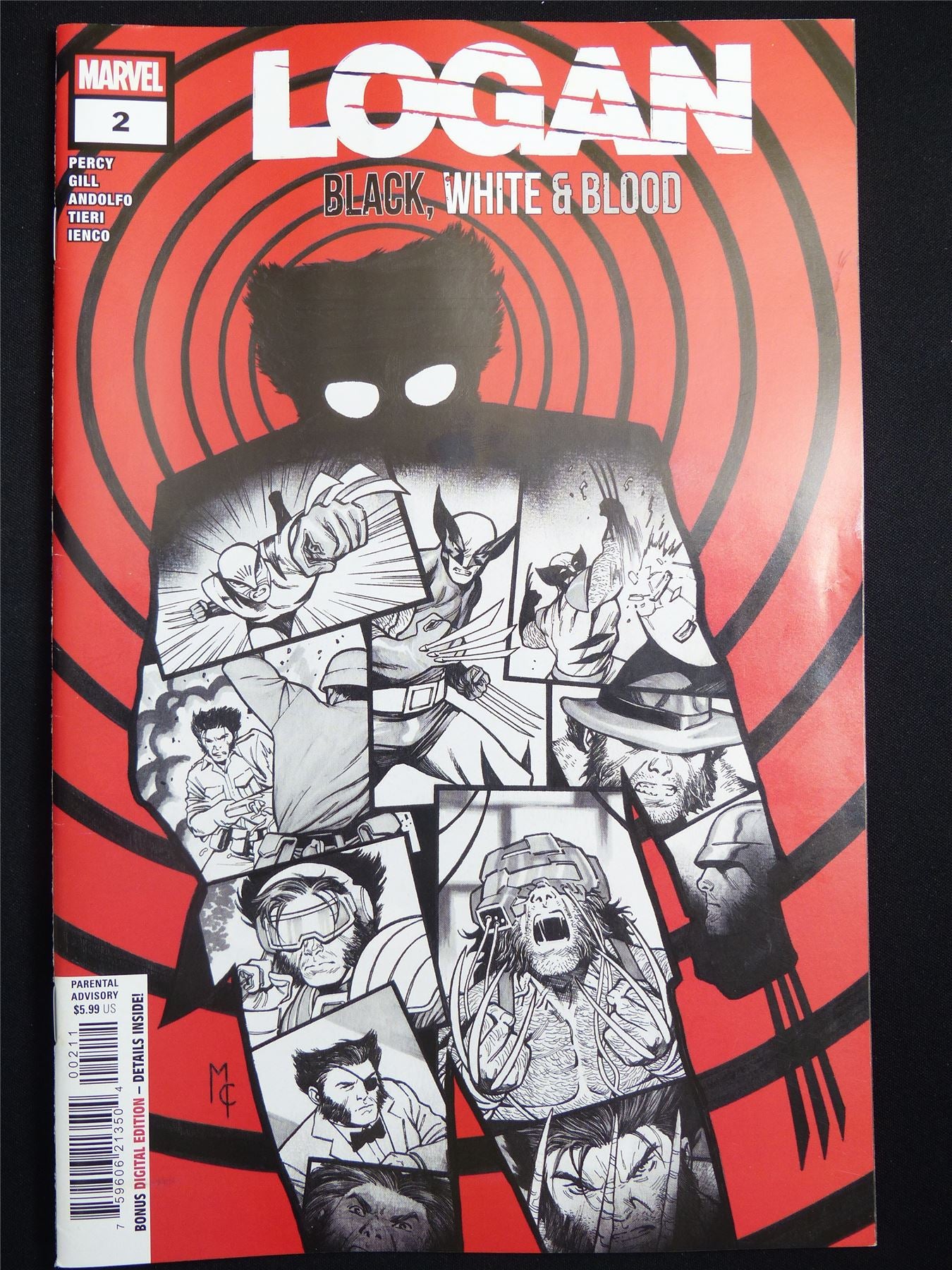 LOGAN: Black White & Blood #2 - Marvel Comic #2FN
