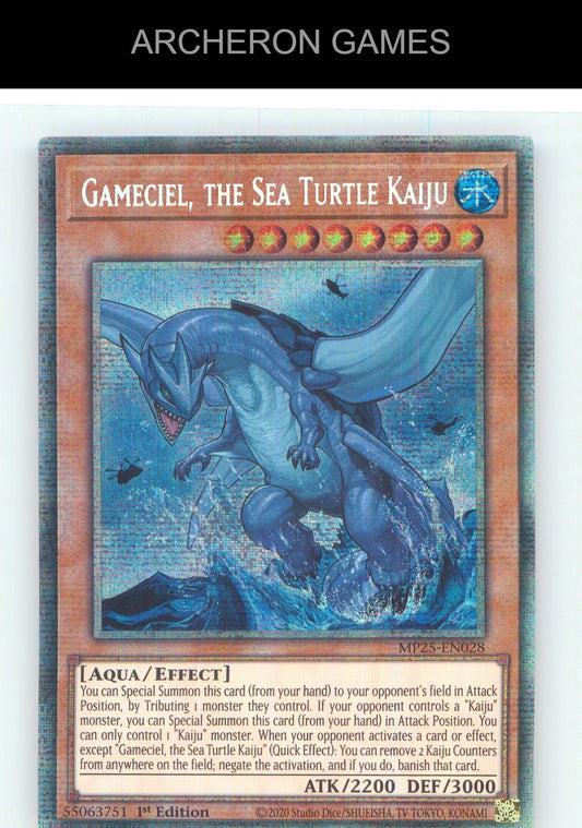 Gameciel, the Sea Turtle Kaiju Starlight Rare YUGIOH Card 1st Edition