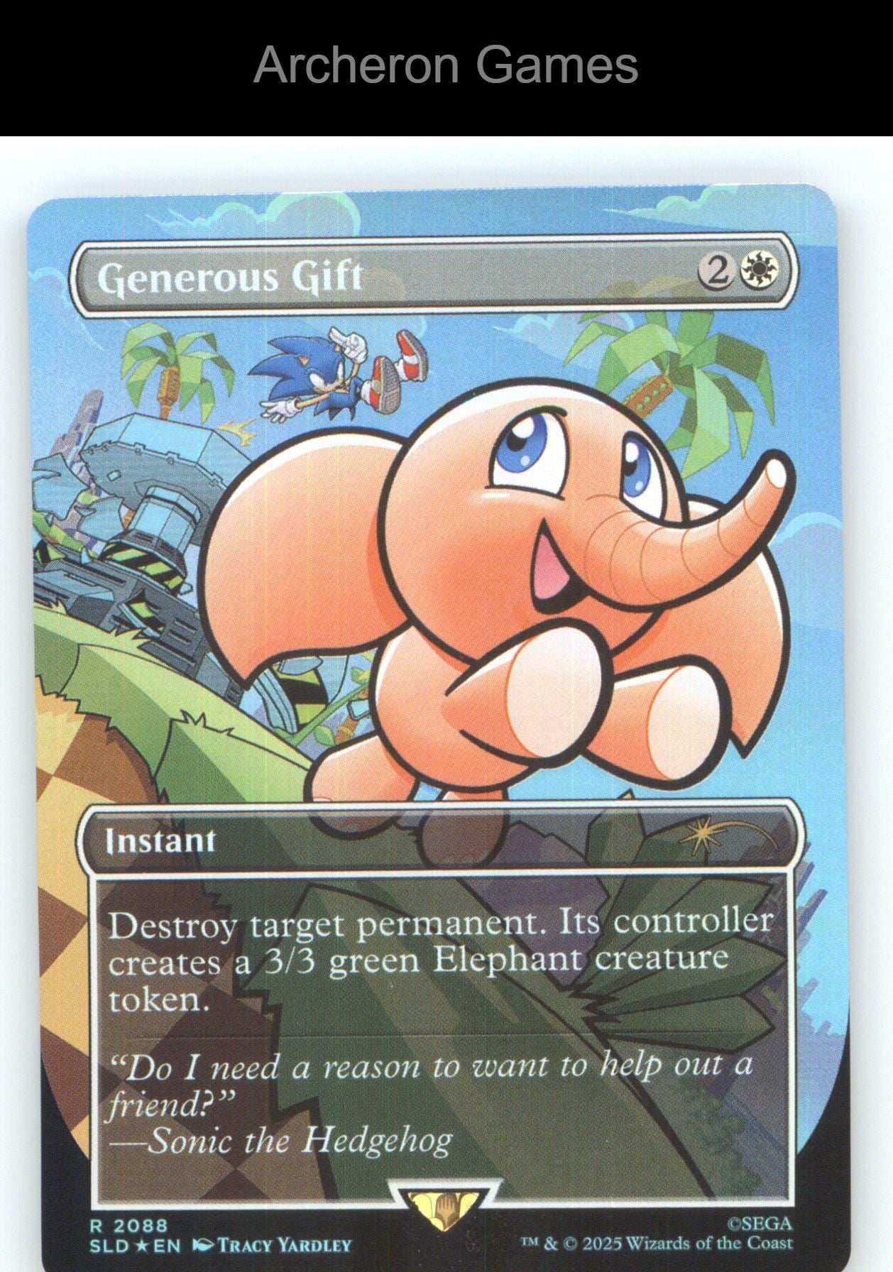 Generous Gift (2088) (Rainbow Foil) SLD 2088 HOLO R MTG Card NM/EX+